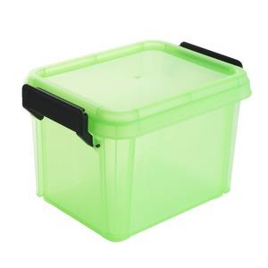 Le box de rangement en plastique - 2 litres - vert fluo
