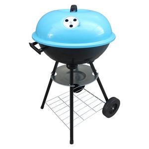 Barbecue boule - 47 x 45 x H 72 cm - bleu, noir