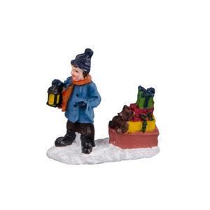 Set de 6 figurines pour village de Noël - 4 x 4 x 6 cm
