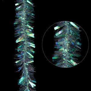 Guirlande scintillante et iridescente à lamelle - 10 cm x 3 m - Transparent