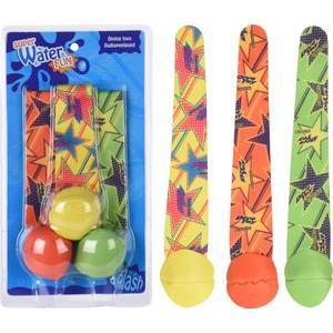 3 balles jouets de plongée - ø 6 x H 18.5 cm - Multicolore
