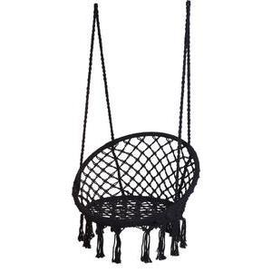 Chaise hamac - ø 80 cm - Noir