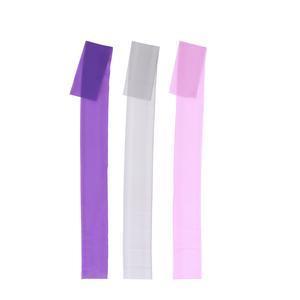 3 bandes élastiques Fitness - Différentes tailles et résistances - 120 x 12 cm - Gris, rose, violet