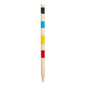 Jeu de croquet en bois - L 57 x l 9 cm - Multicolore