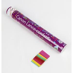 Canon à confettis - H 38 cm - Violet, multicolore
