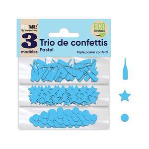 Trio de confettis - Bleu