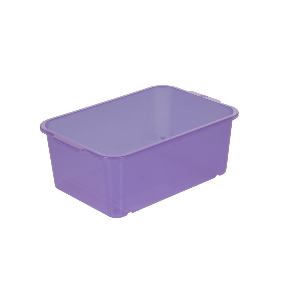 Mini box de rangement en plastique - 4,5 litres - Différents coloris