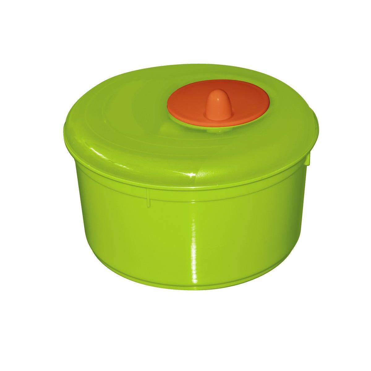 Essoreuse à salade en plastique - Diamètre 24 cm - Vert, Rouge