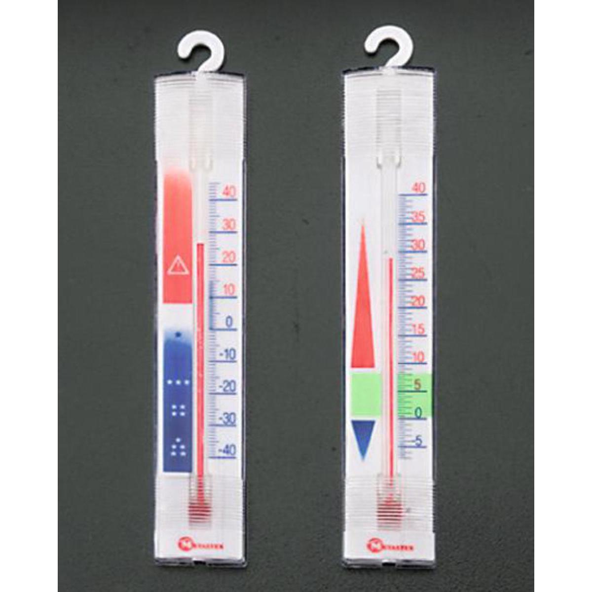 Thermomètre congélateur et frigo - Plastique - 16 cm - Blanc