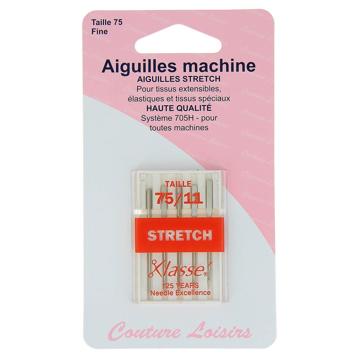 Aiguilles machine stretch - Acier - Taille 75 - Gris