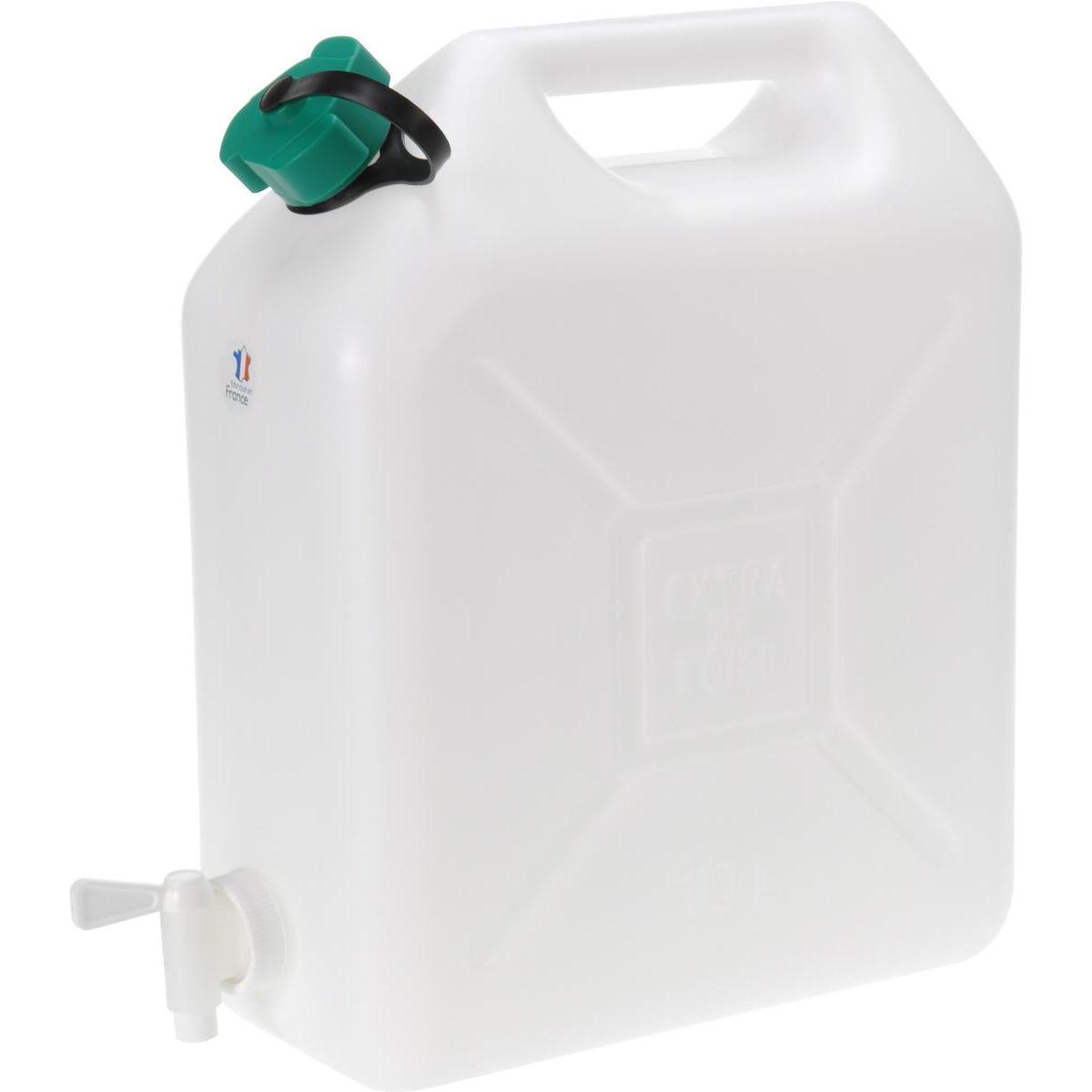 Jerrican alimentaire + robinet - 10 L