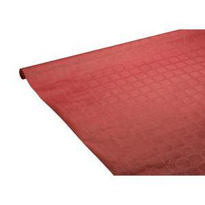 Nappe damassée - papier - 1,18 m x 6 m - Bordeaux