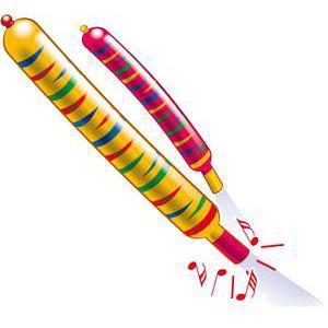 Lot de 8 ballons fusées - Latex - 35 cm - Multicolore