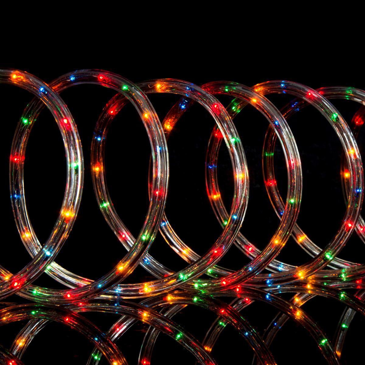 Guirlande électrique tube 8 fonctions - Longueur 6 mètres - Multicolore