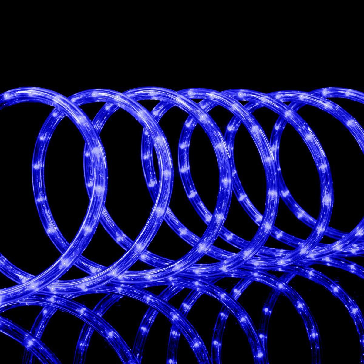 Guirlande électrique tube 8 fonctions - Longueur 6 mètres - Bleu