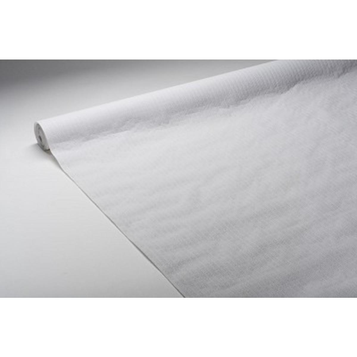 Nappe en papier gaufré - Rouleau de 20 M - Blanc