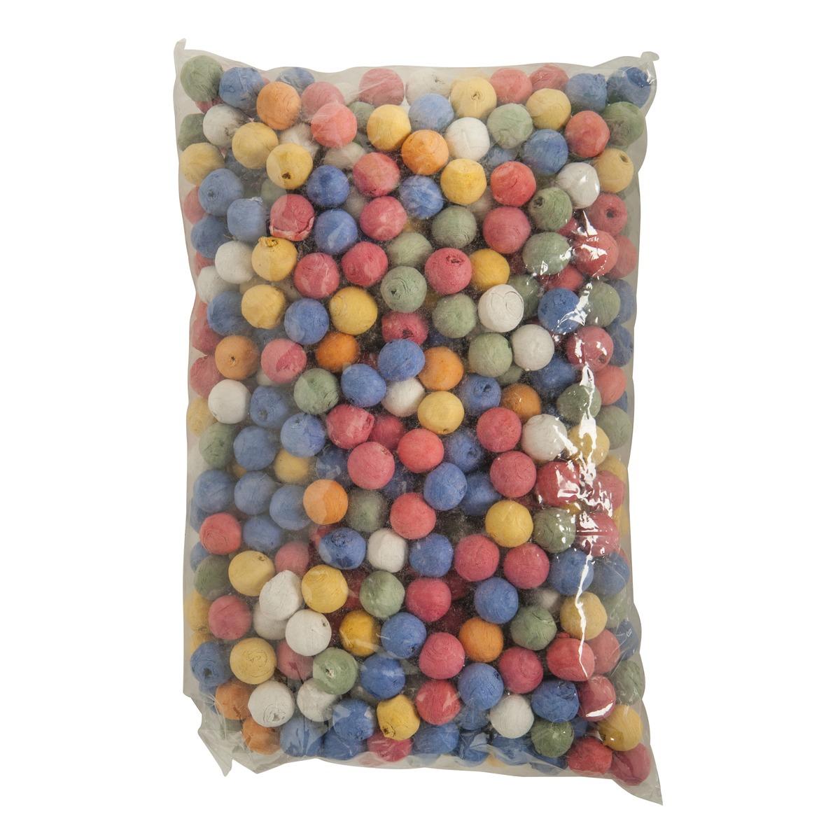 Sachet de 500 boules cotillons - Multicolore