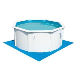 Tapis de sol spécial piscine autoportante ou tubulaire - 305 x 305 cm - Bleu - BESTWAY