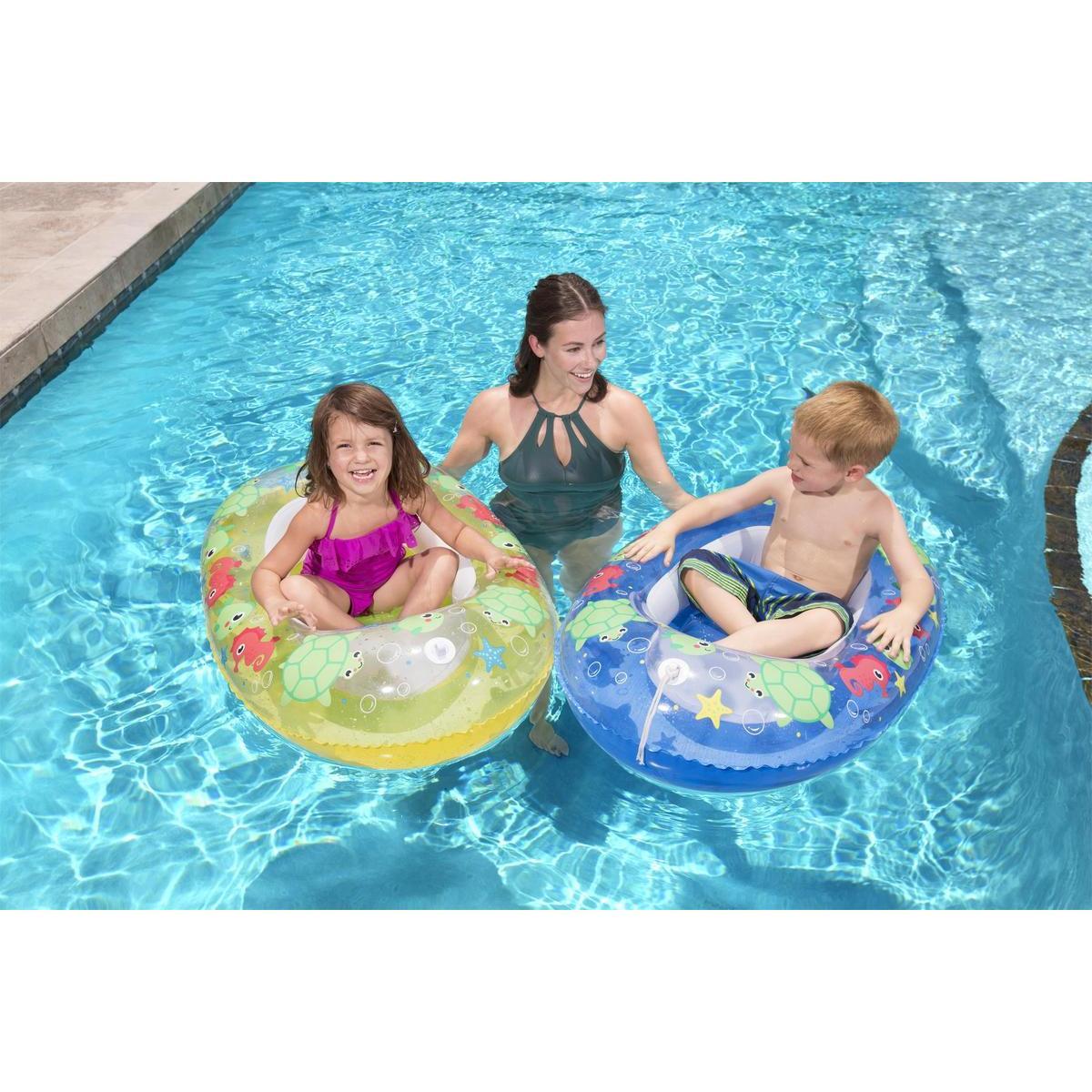 Bateau gonflable enfant - Différents modèles - L 102 x H 20 x l 69 cm - Multicolore - BESTWAY