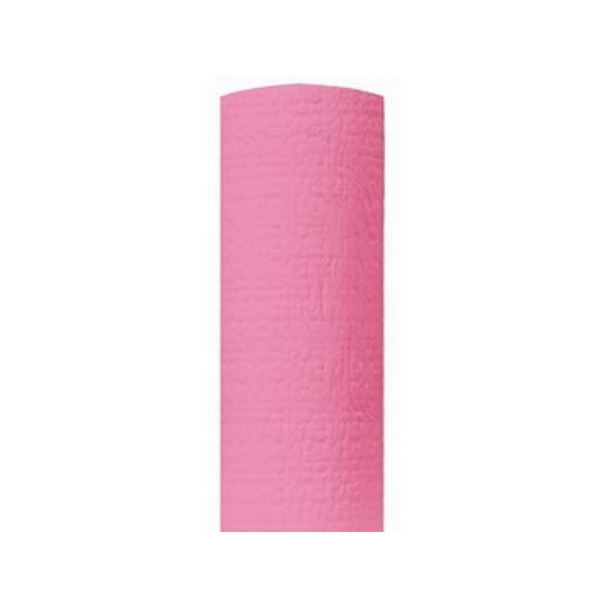 Nappe gaufrée - papier - 1,18 x 20 m - Rose fushia