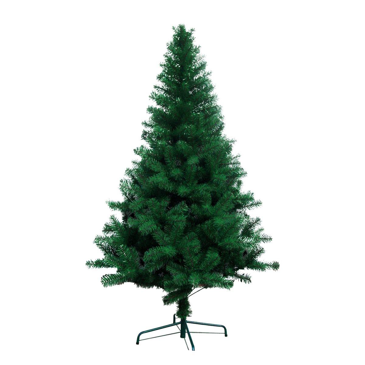 Sapin de Noël en plastique - Hauteur 210 cm - Vert