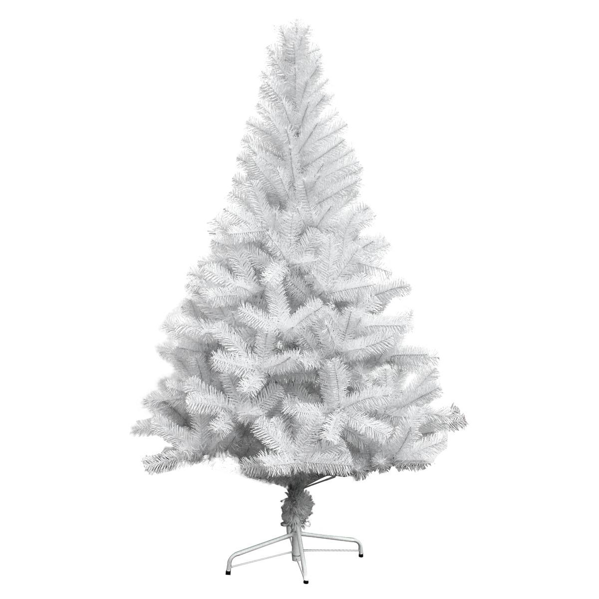 Sapin de Noël en plastique - Hauteur 90 cm - Blanc