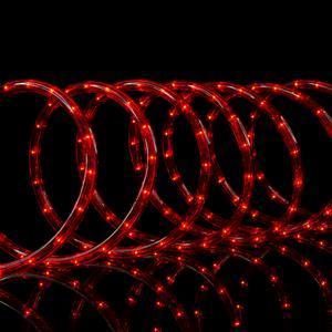 Guirlande électrique tube fixe - Longueur 40 mètres - Rouge