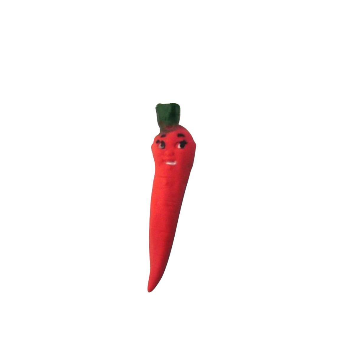 Jouet carotte - Vinyle - 21,5 x 5 x H 2,5 cm - Rouge