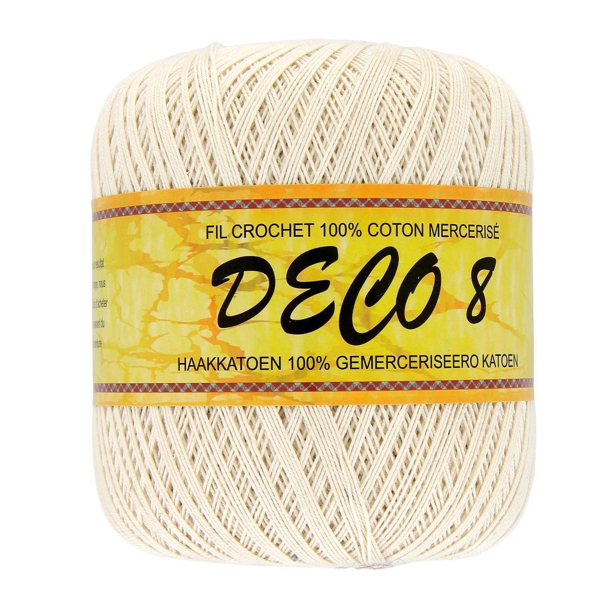 Pelote de fil pour crochet - Coton - 100 g - Beige écru