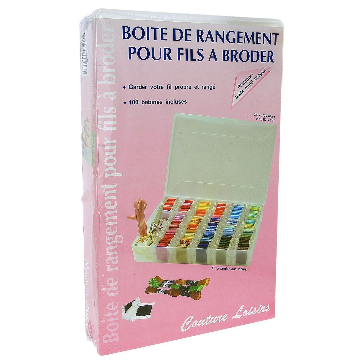 Boîte de rangement - Plastique - Grand modèle - Blanc