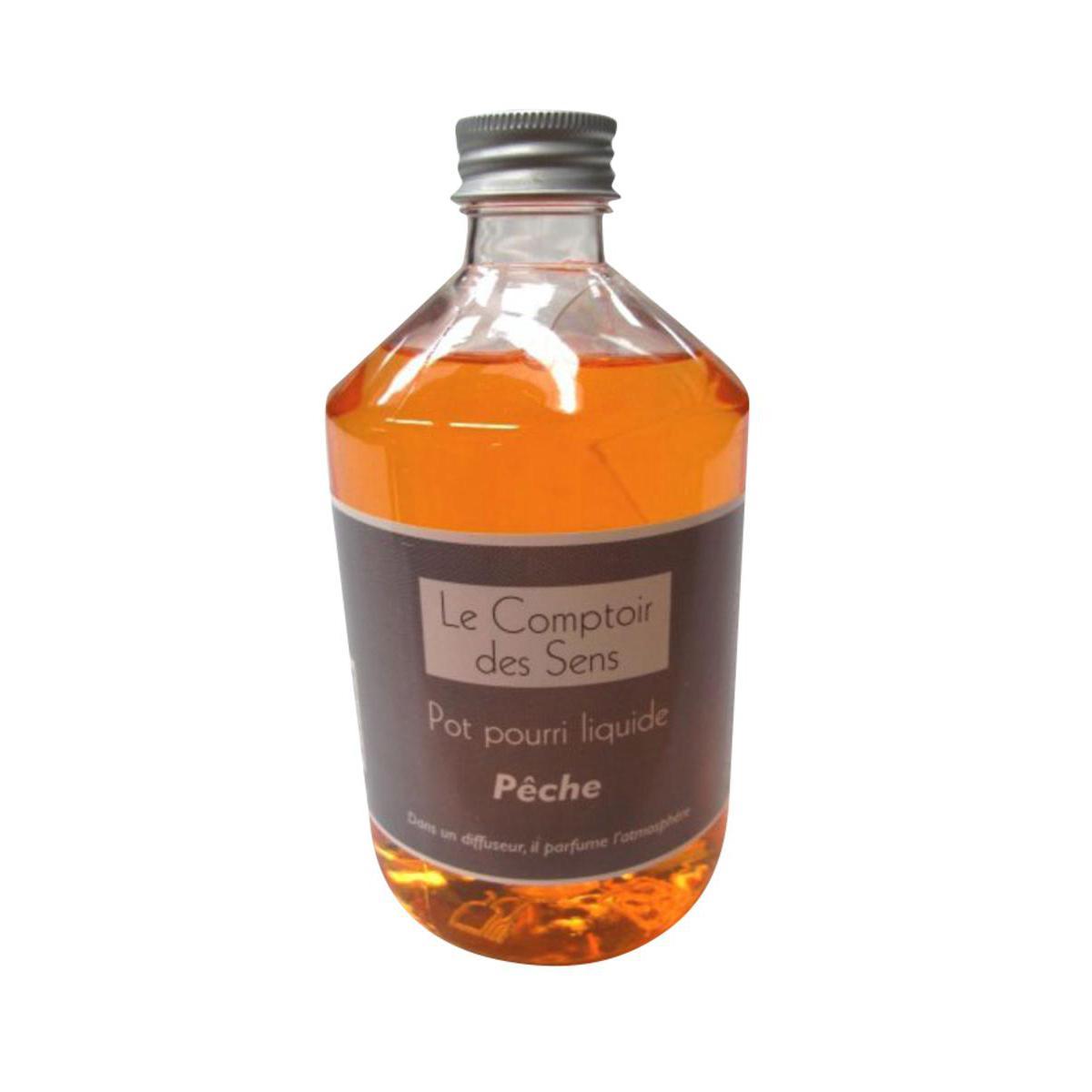 Pot-pourri liquide pêche - Plastique - 500 ml - Orange