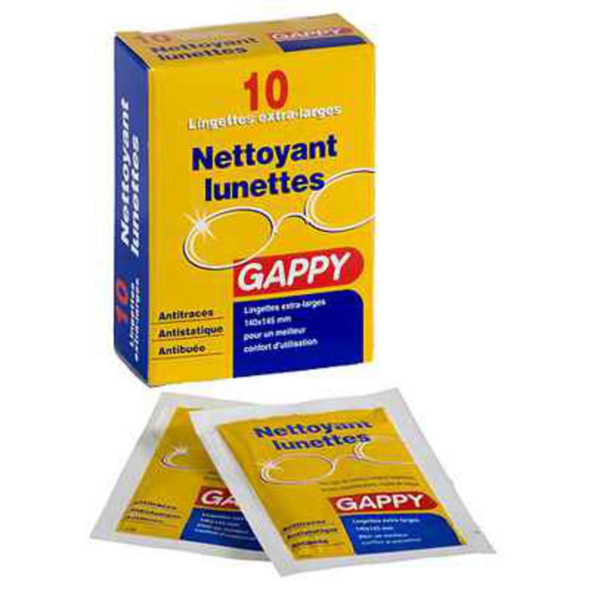 Lot de 10 nettoyant lunette - 14 x 14,5 cm - Papier Crepon - Blanc