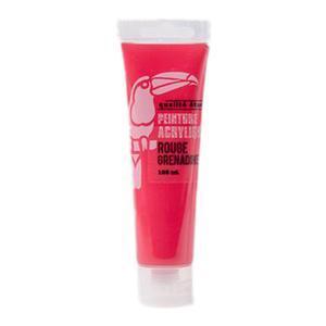 Tube de peinture - Acrylique - 100 ml - Rouge