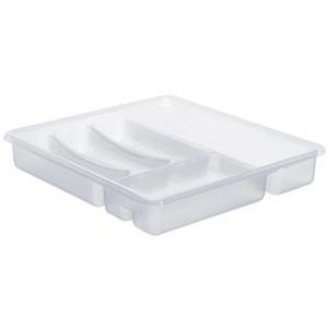 Range-couverts - L 39 x H 5 x l 32 cm - Blanc