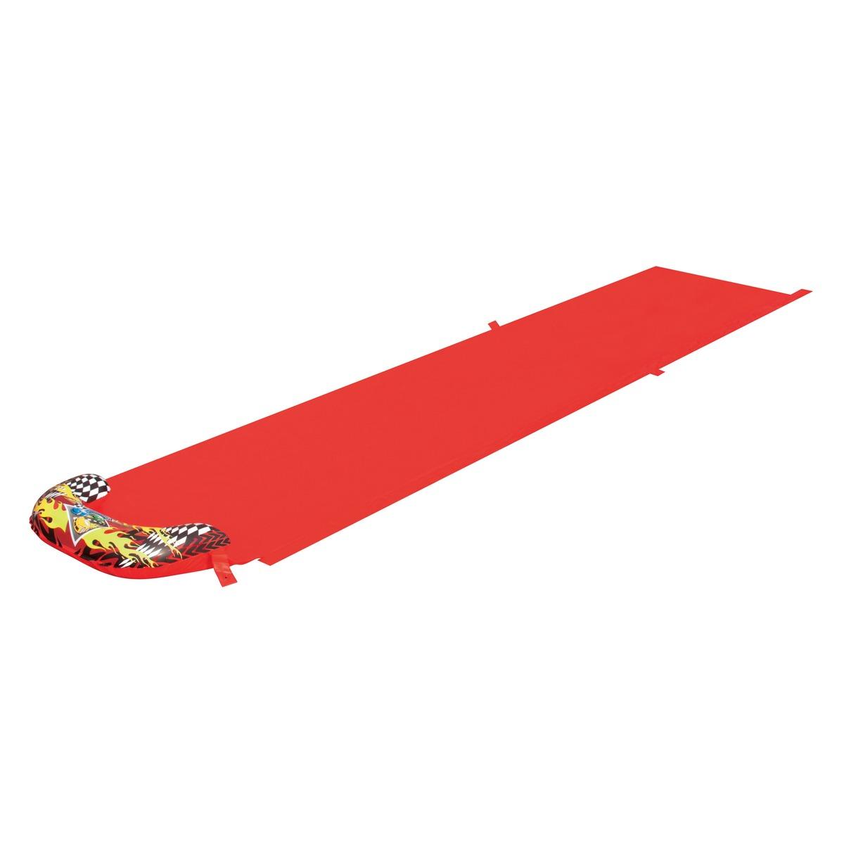 Tapis de glisse 1 voie avec jets d'eau - Longueur 488 cm - Rouge