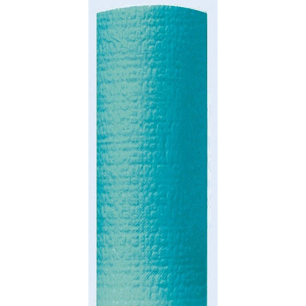 Nappe gaufrée - papier - 1,18 m x 20 m - Bleu turquoise