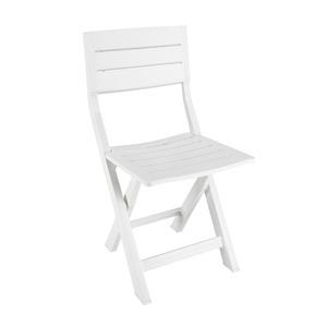 Chaise pliante - 39 x 43 x H 80 cm - blanc