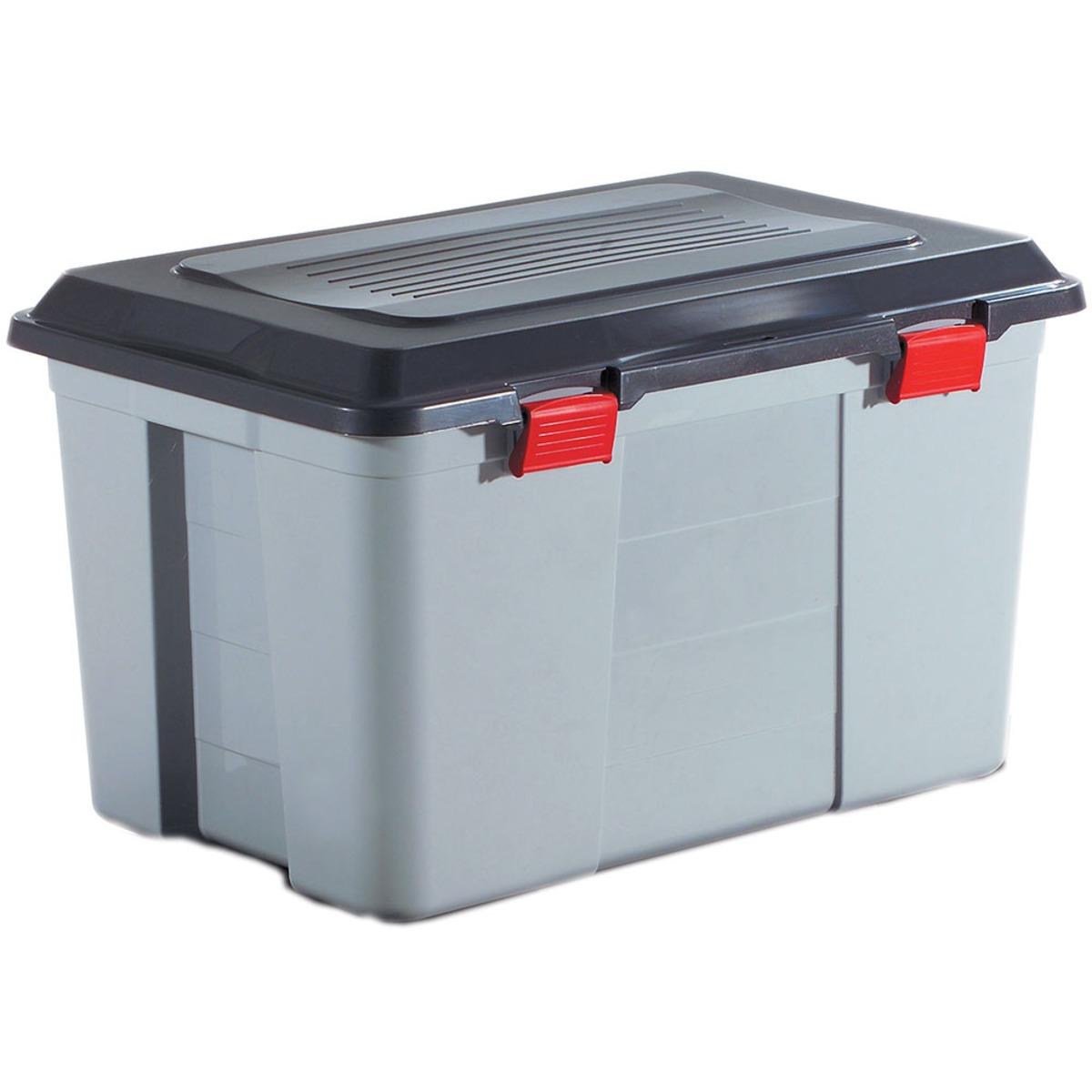 Malle de rangement gamme Packer en plastique - 60 litres - Gris