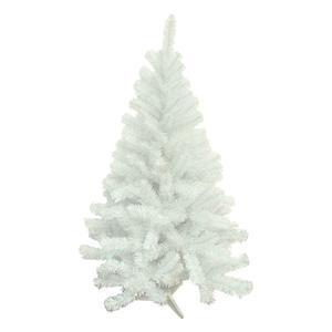 Sapin blanc iridescent 180 branches - Plastique - H 1,2 m - Blanc