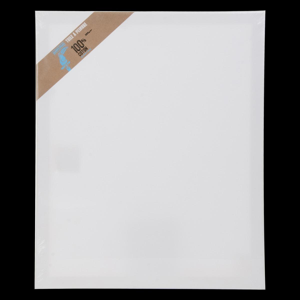 Toile à peindre en coton - 46 x 38 cm - Blanc