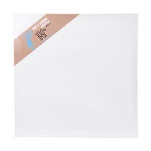 Toile à peindre - Coton - 40 x 40 x 3,5 cm - Blanc