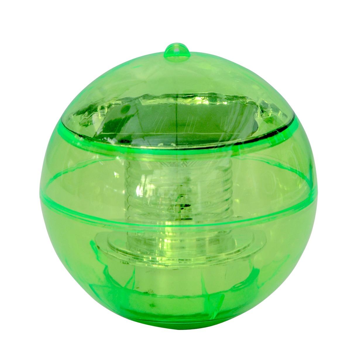 Boule solaire flottante Led - Diamètre 12 cm - Vert