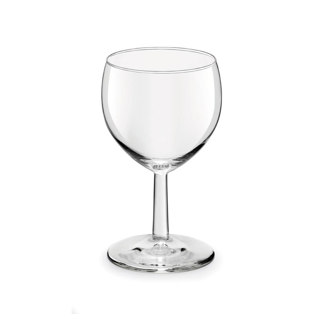 12 verres ballon à eau - 25 cl - Transparent