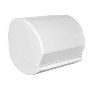 Dérouleur de papier WC en plastique - 12 x 14 x 12 cm - Blanc