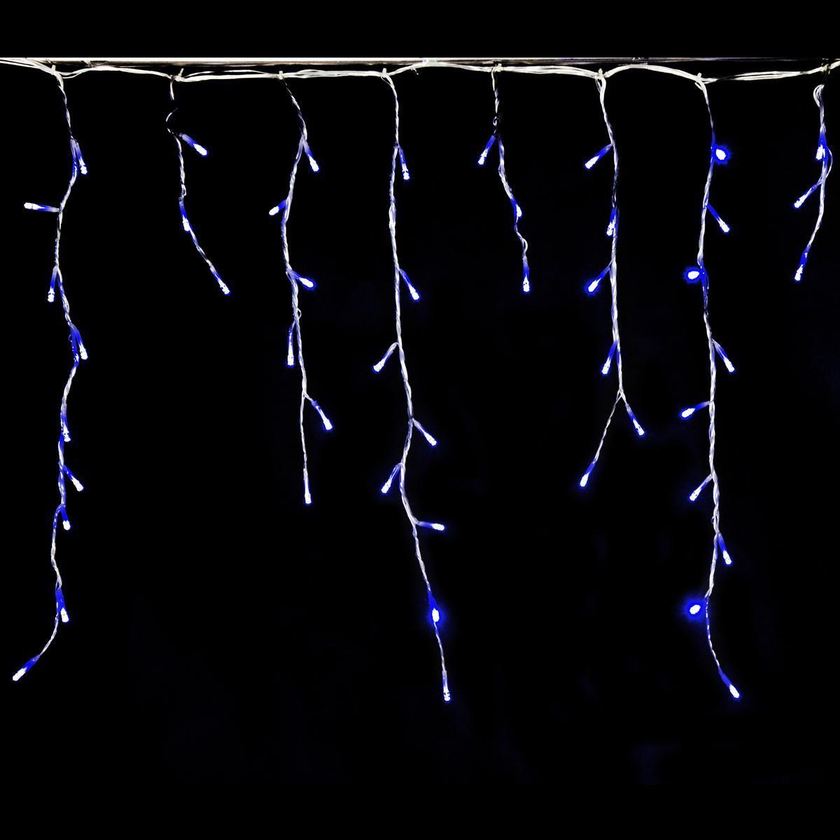 Guirlande électrique stalactite en cascade - Bleu