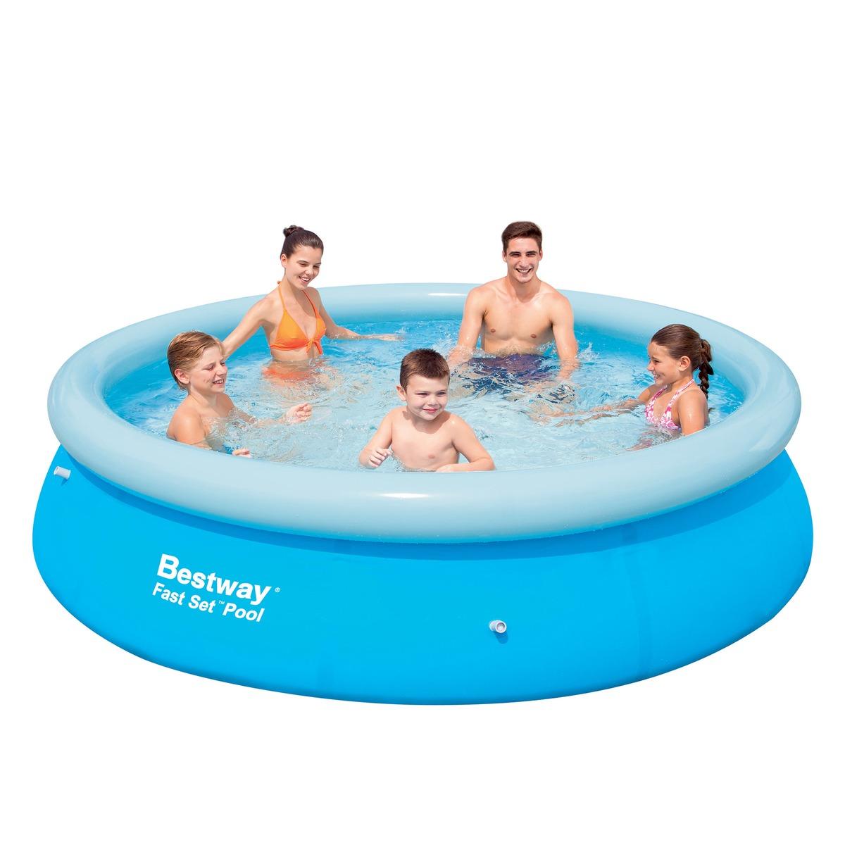 Piscine autoportante - Diamètre 305 x H 76 cm - Bleu transparente