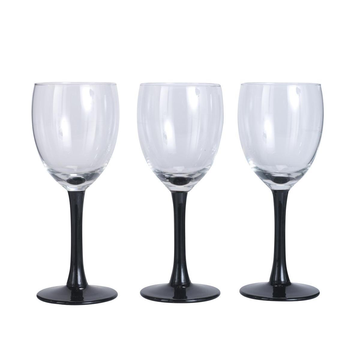 Lot de 3 verres à vin Clarify - Verre - 19 cl - Blanc