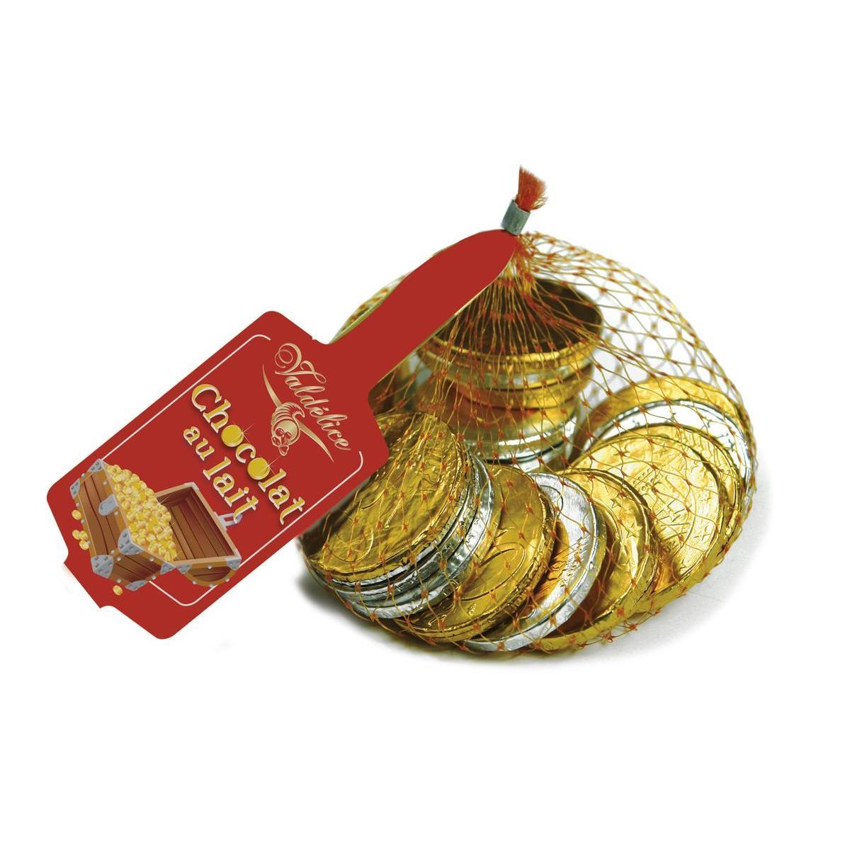 Filet pièces d'or en chocolat - 100 g - VALDÉLICE
