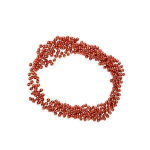 Guirlande de perles - 0,8 cm x 5,5 m- Rouge