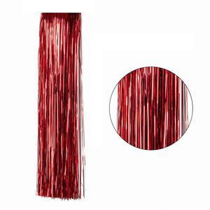 Lametta - 50 x 50 cm (300 brins) - Différents coloris - Rouge